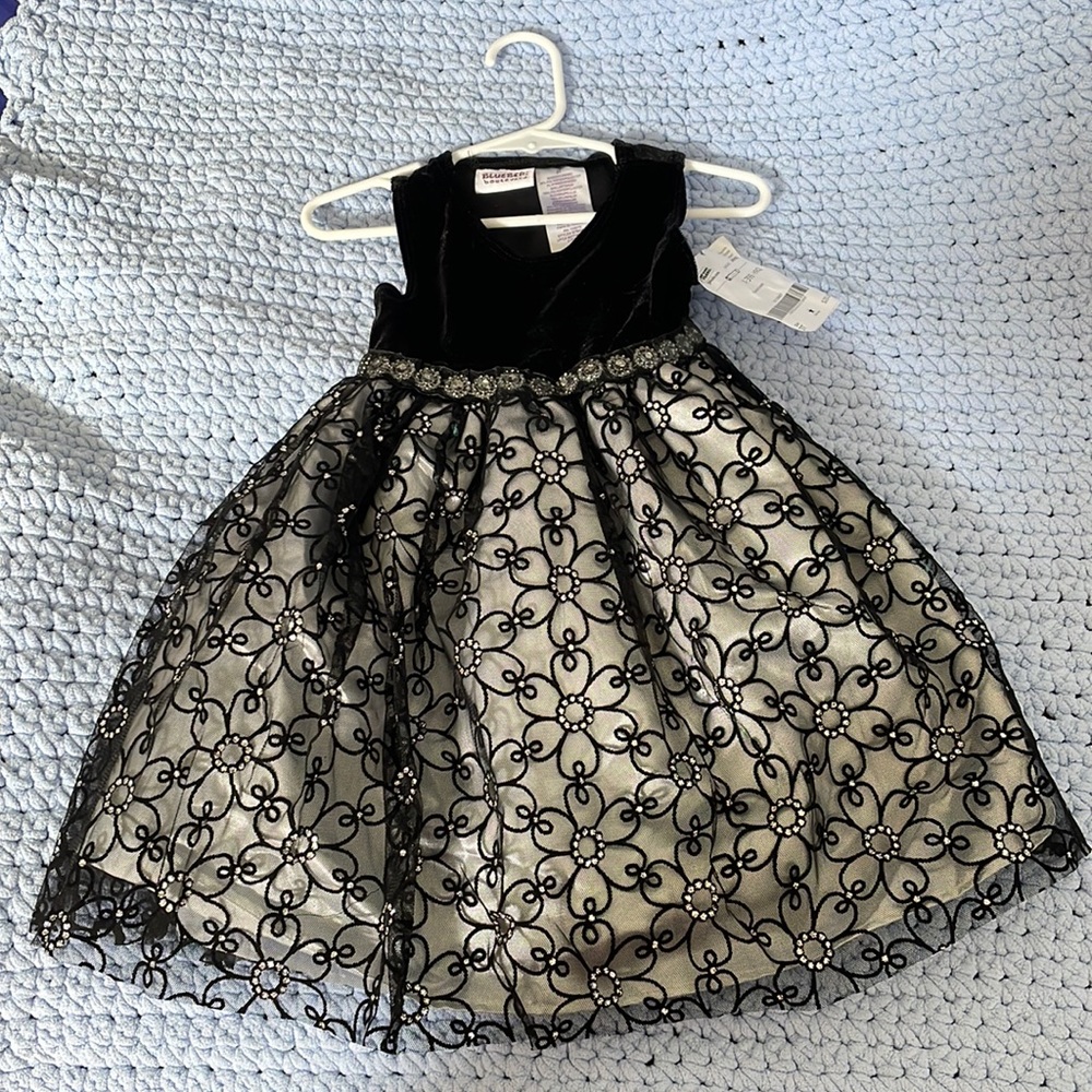 Formal black and silver dress